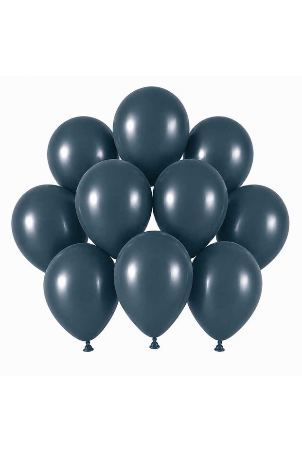 Deep Ocean Color Latex Retro Balloons (13 cm) - 10 Pieces