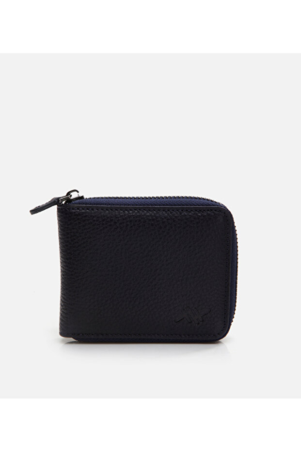 Men's Leather Navy Blue Wallet