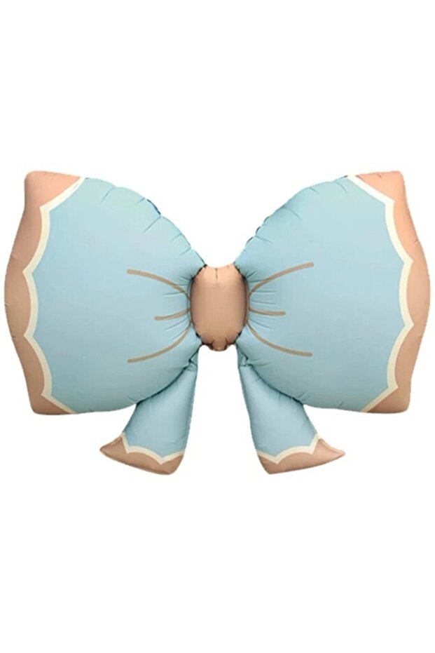 Blue Retro Bow Foil Balloon
