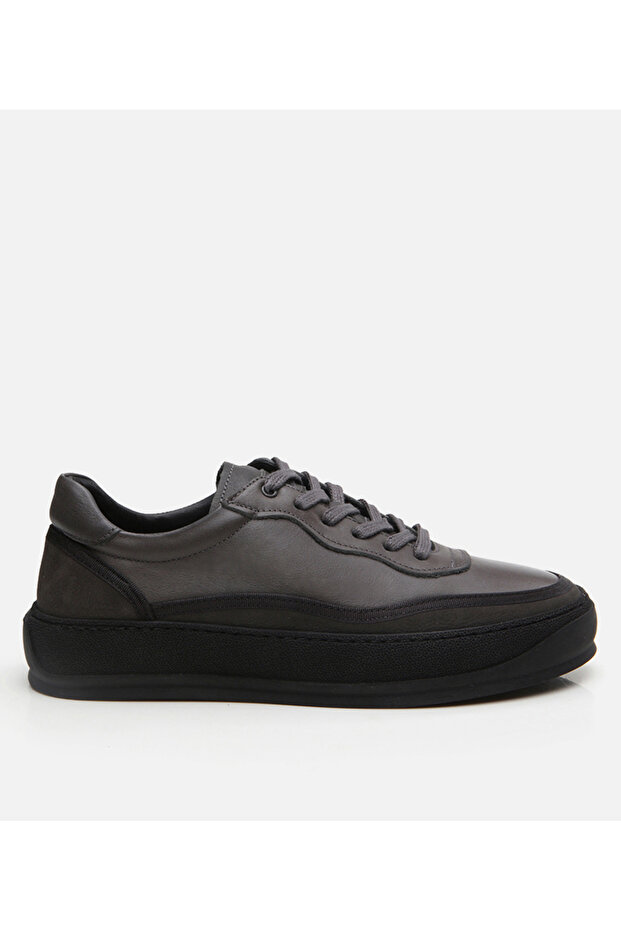 Men's Leather Gray Casual Shoes