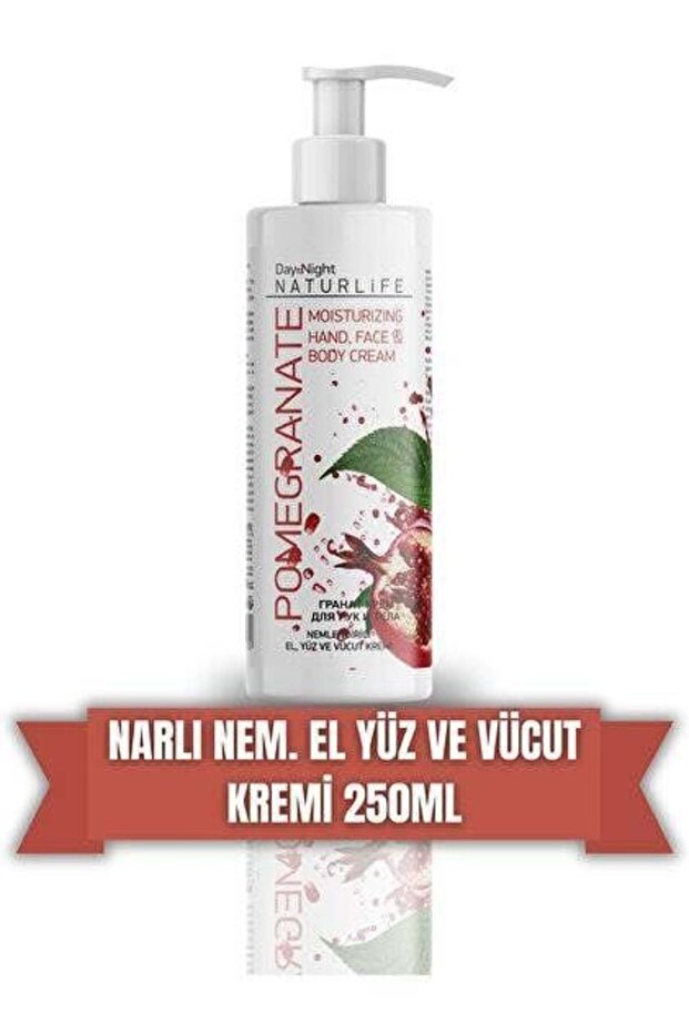 Moisturizing Hand, Face and Body Cream with Pomegranate Extract