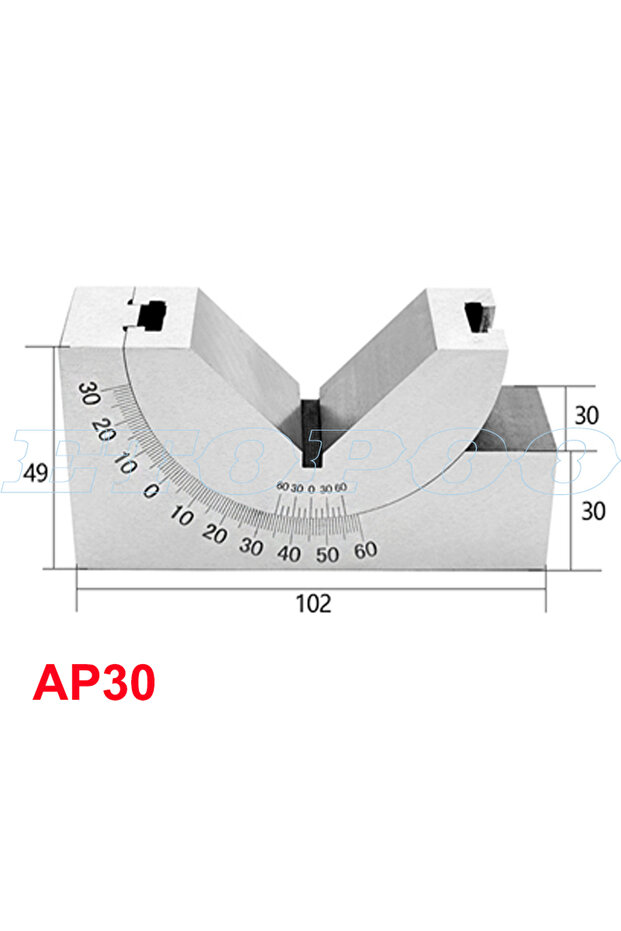 AP30 Milling Machine Precision Parts Adjustable Pad 0/30/60 Angle Gauge Debugge V Block Angler Top T