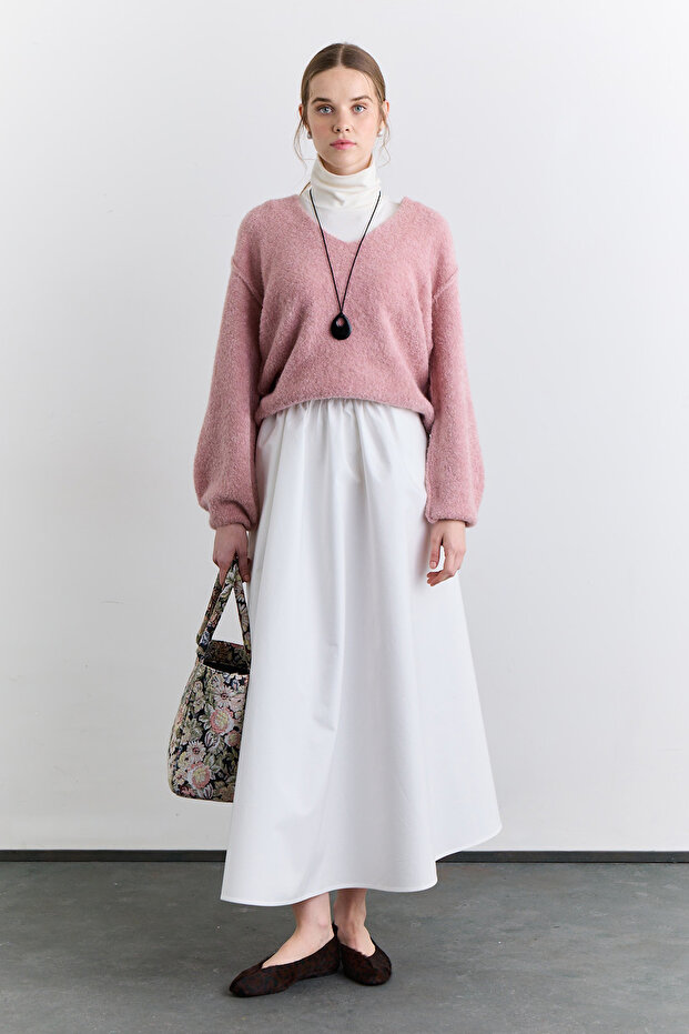Soft Textured Sweater Pink