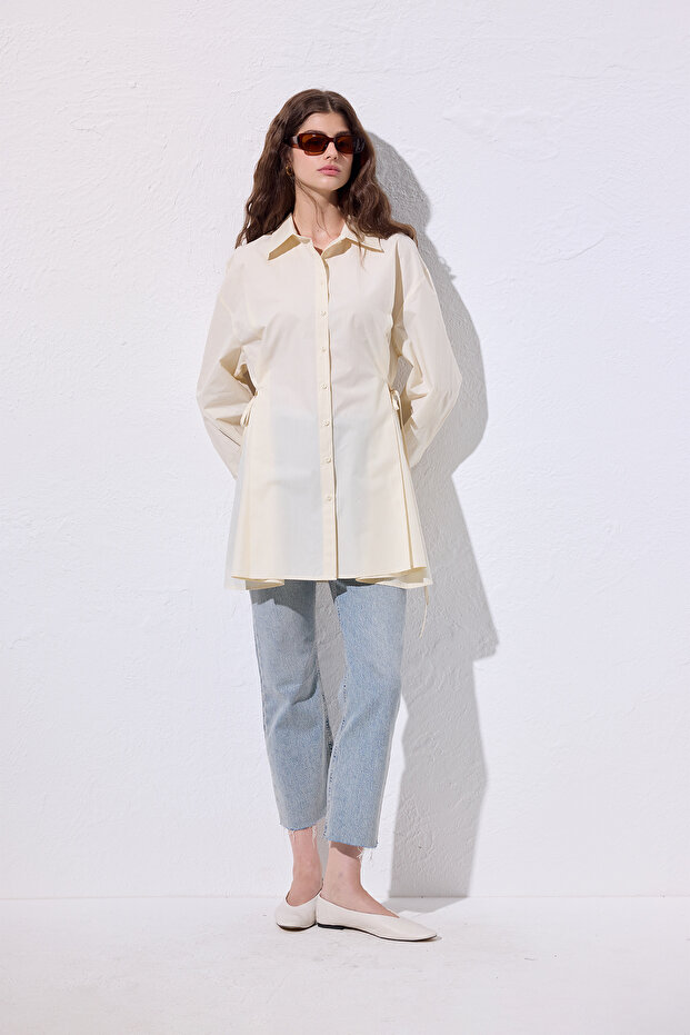 Tie Detail Shirt Vanilla