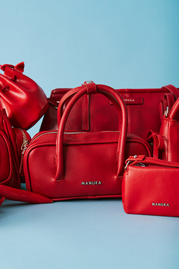 Mini Bowling Bag Red