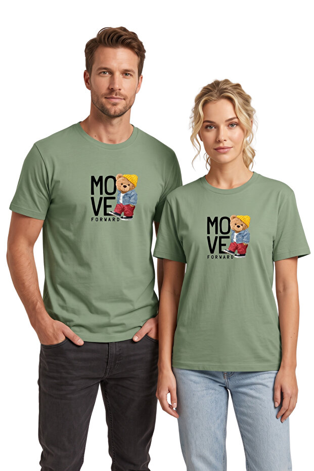Move Forward Bereli Teddy Bear Printed Oversized Regular Fit Unisex T-Shirt