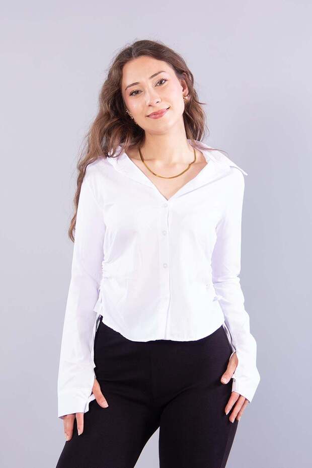 3142 side lace shirt