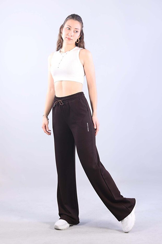2003 Monochrome Wide-Leg Sweatpants