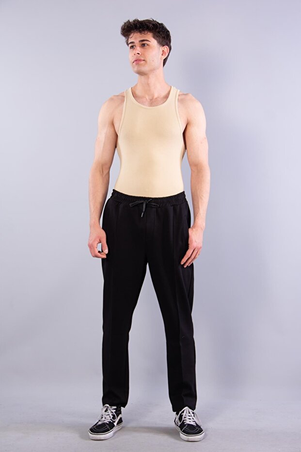 8013 elastic waist drawstring pants