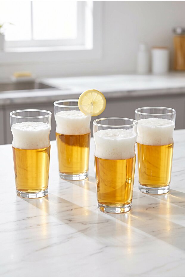 4-Pack Craft Blonde Ale Beer Glasses 410