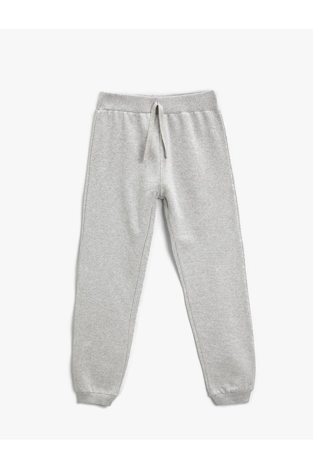 Basic Baskılı Jogger Eşofman Altı Belden Bağlamalı