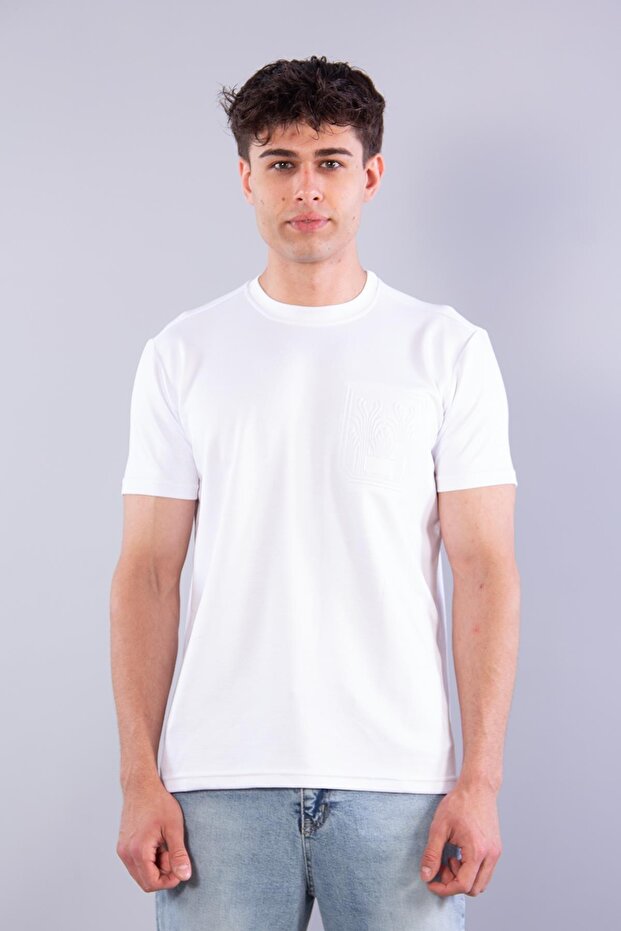 8371 zero neck modal t-shirt