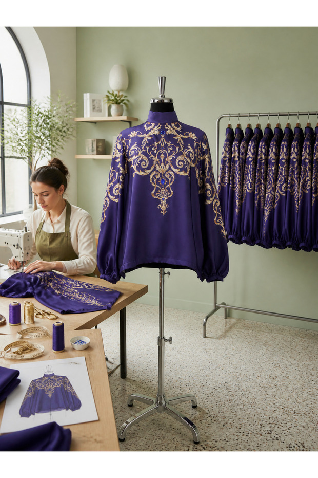 Majesty Dark Purple Blouse