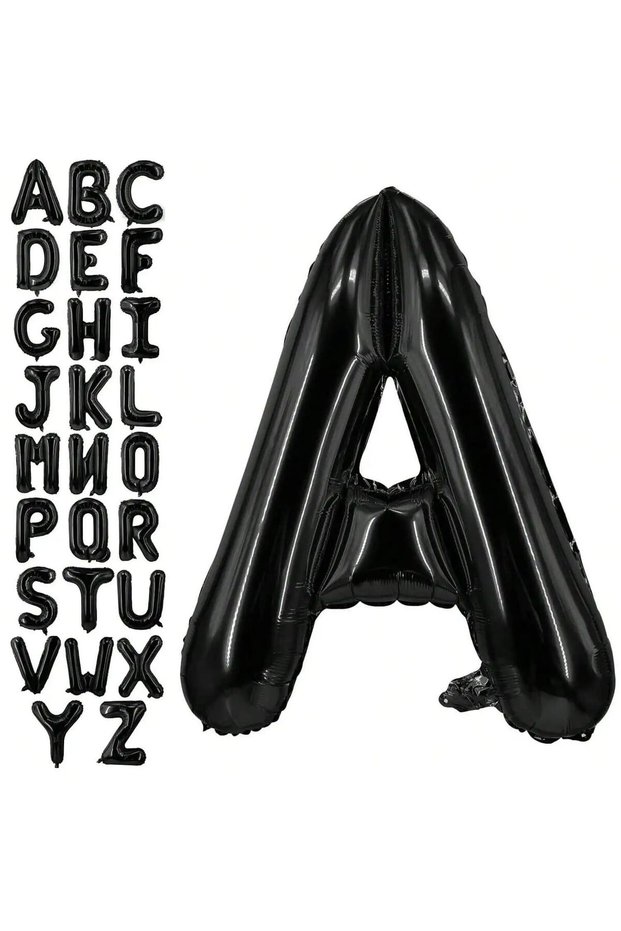 40inch H 40 Inch Large Black Letter Balloons Big Size Jumbo Mylar Foil Helium Balloon for Various Pa