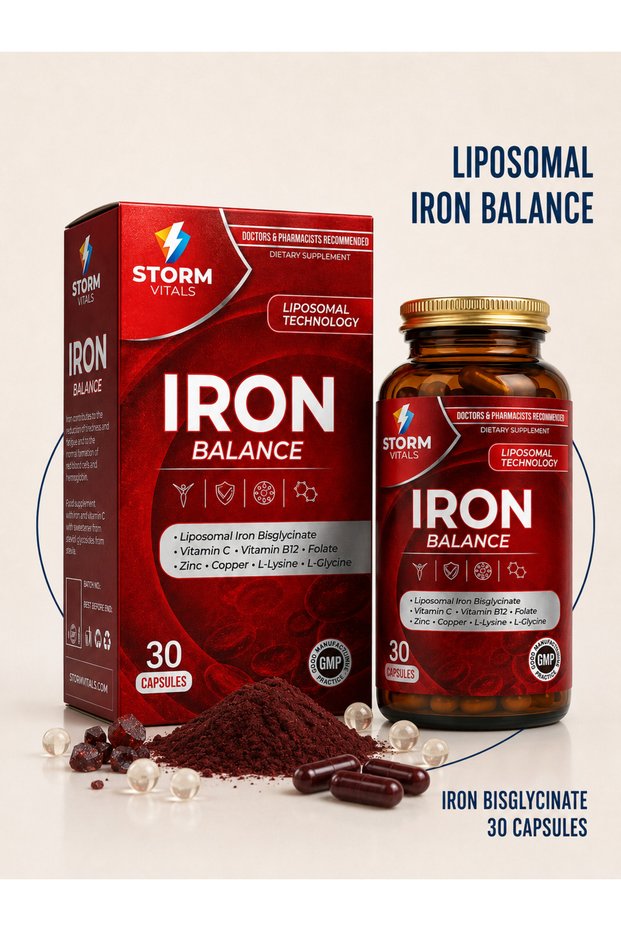 Iron Balance Liposomal Iron 17 Mg Vitamin C 30 Capsules