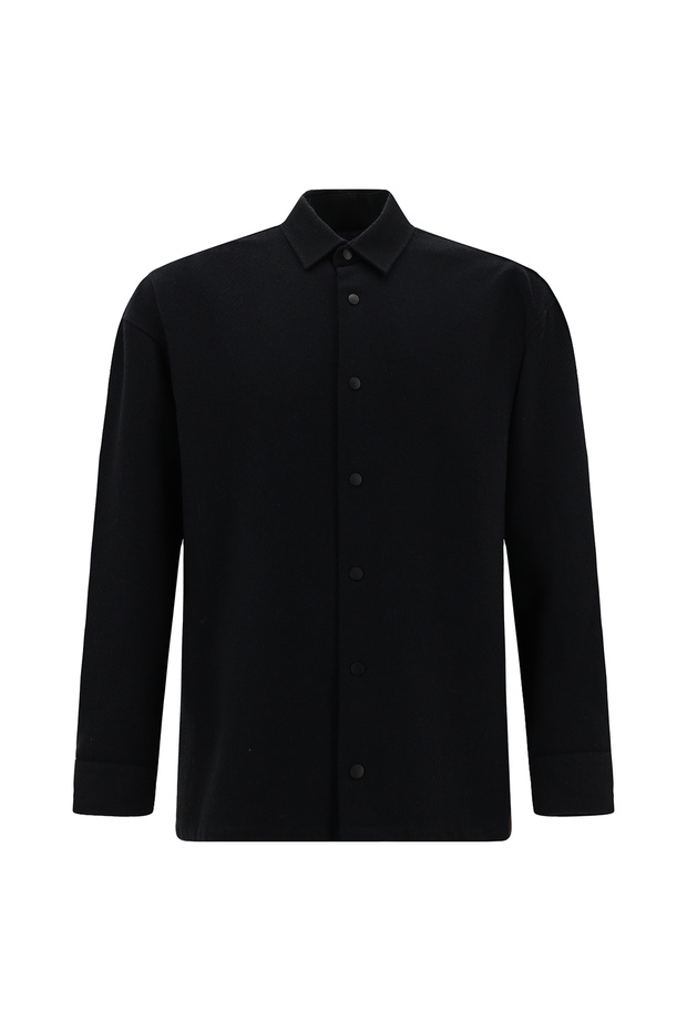 Long Sleeve Oversize Extra Comfortable Cut Patterned Sports Cotton Shirt