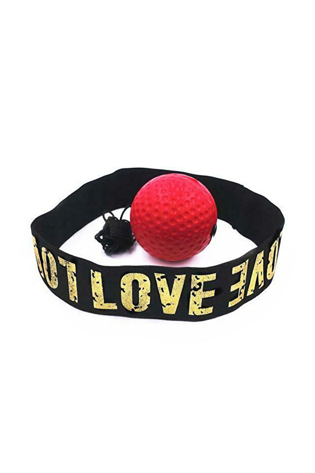 Red Muay Thai Boxing Speed Ball With Head Band For Sanda Boxing Fighting Fast Speed Reaction Time Tr