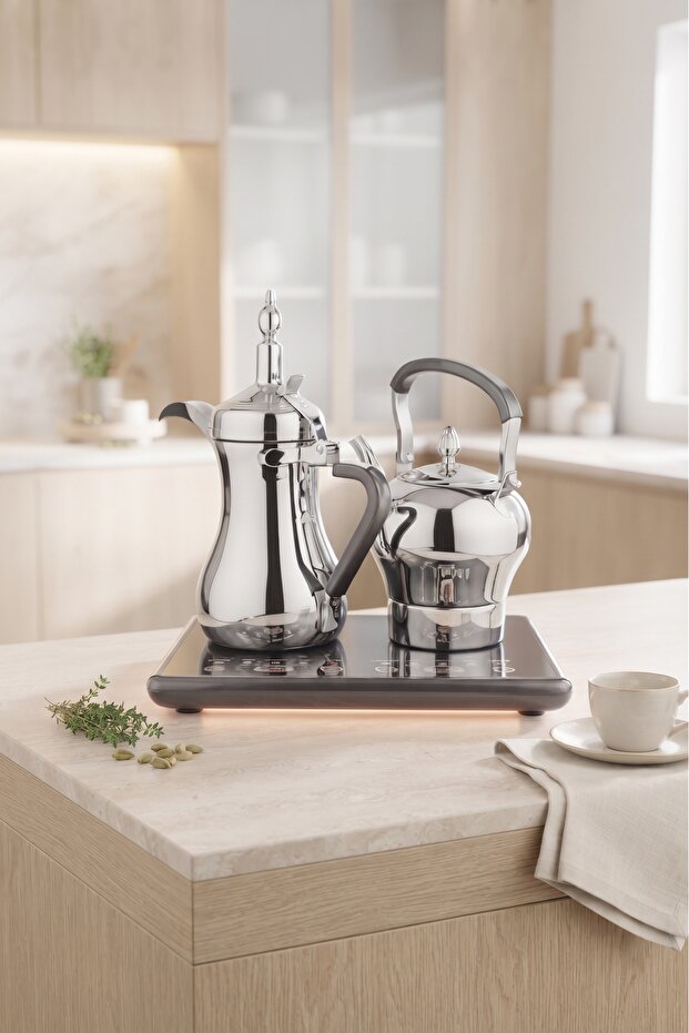 Electric Coffee and Tea Pot Set