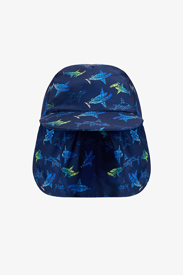 Boy's Gradient Shark Hat