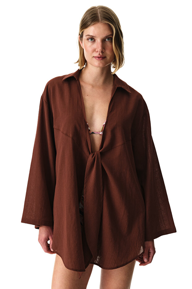 Brown Sienna Long Sleeve Shirt