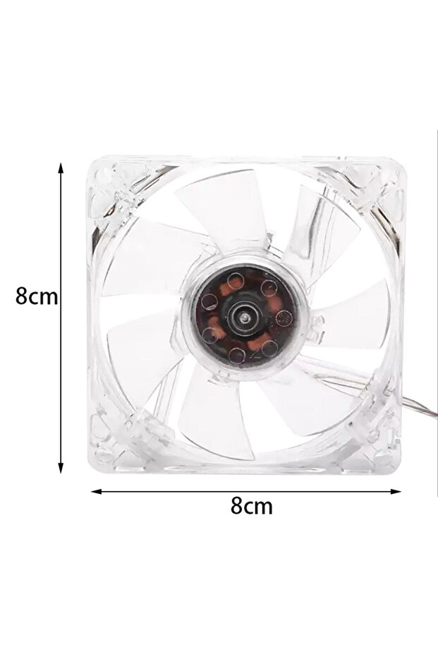 8X8X2.5cm USB Fan 5V Air Cooling RGB Fan Cooler 8x8 12x12cm LED Light Mute PC Computer Fan with 100C