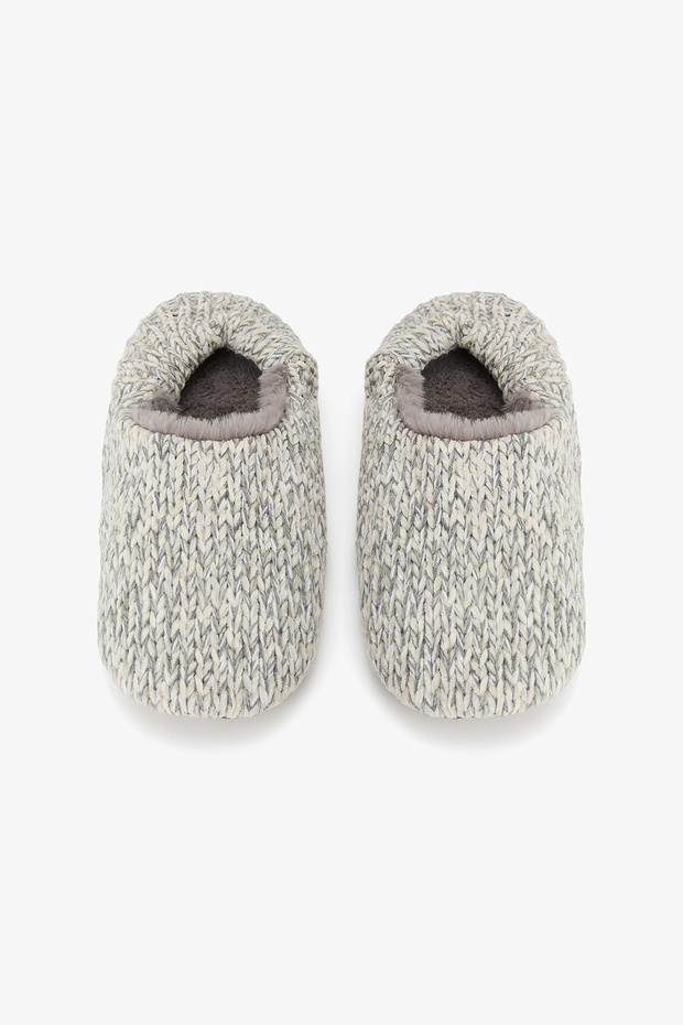 Gray Softy Home Booties