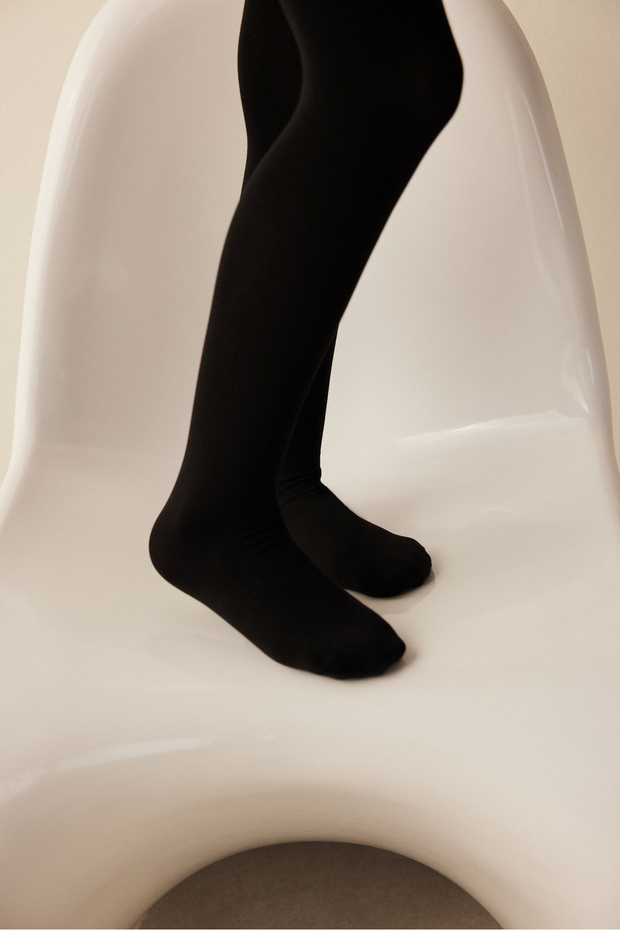 Thermal Black Pantyhose