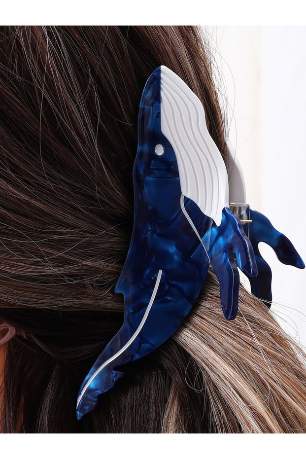 H205 1 Acetic Acid New Fashionable Black Blue Whale Hairpin