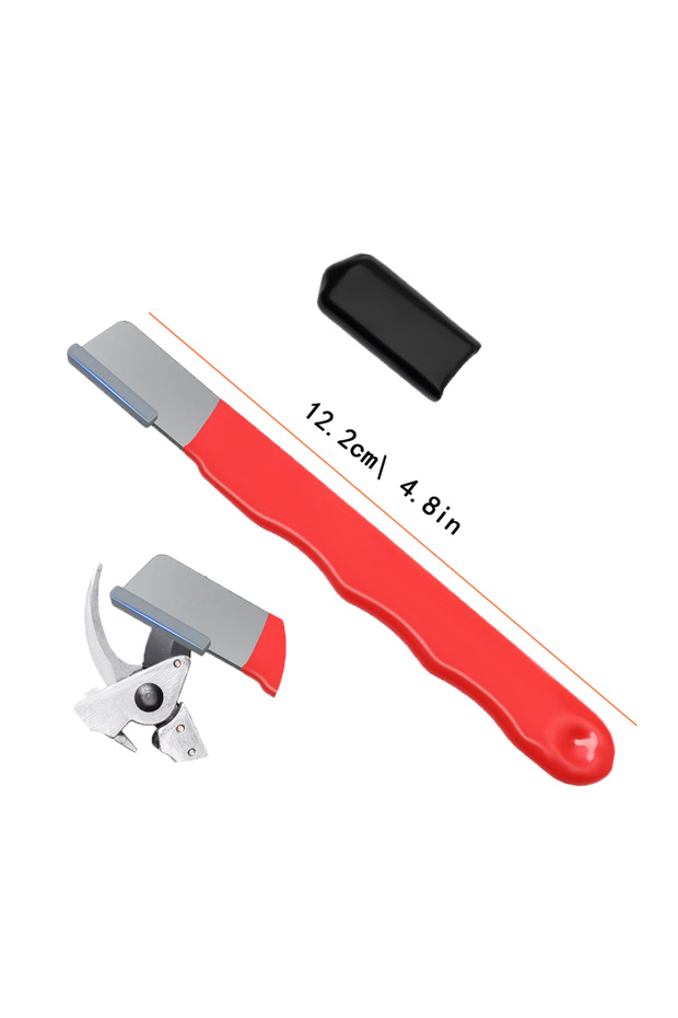 XL Red 1pcak Kitchen Scissors Sharpener Tungsten Diamond Ceramic - Professional Sharpening Stone fo
