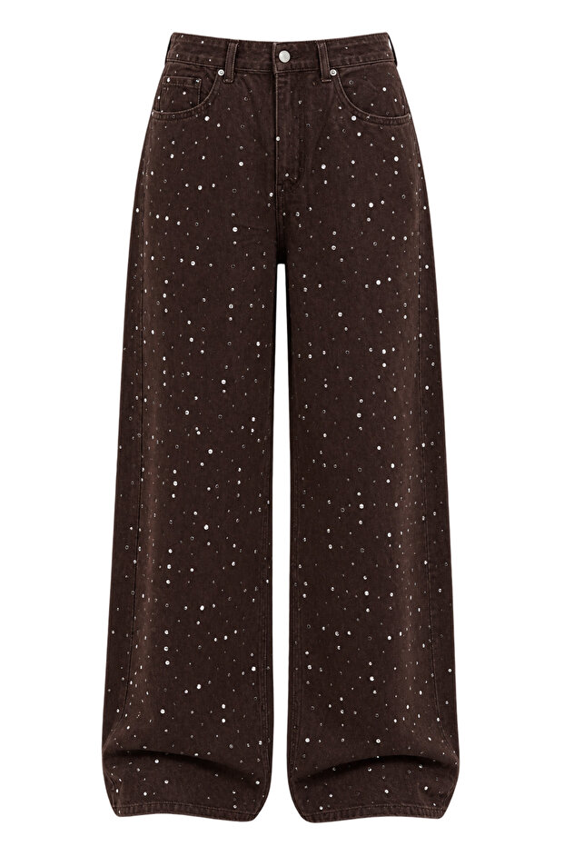 Coffee Stone Denim Pants