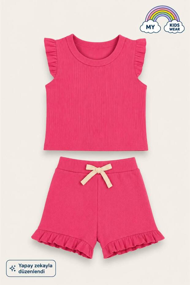 Frilly Girl's Shorts Set