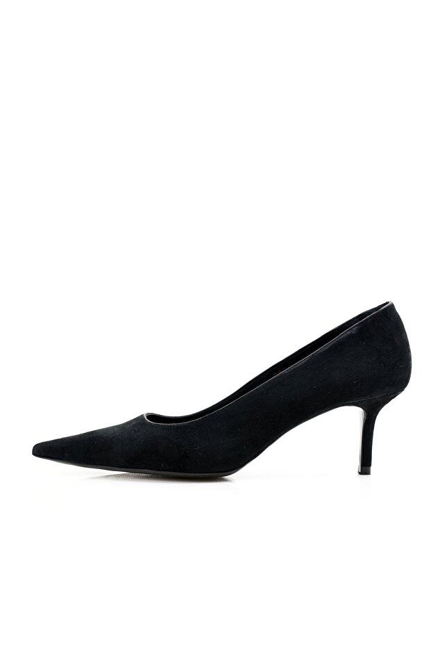 Black Suede Classic Stiletto 25445