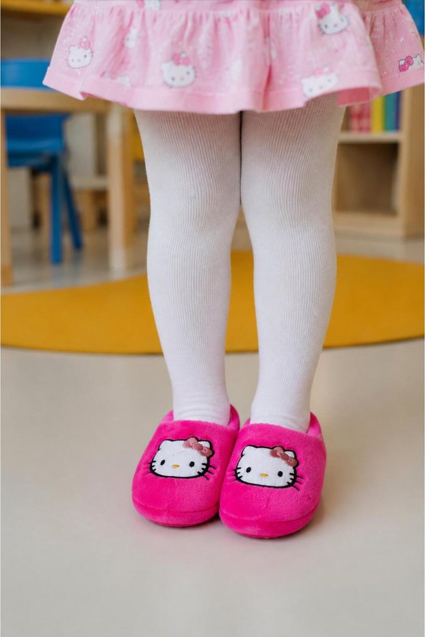 Cute Cat Figured Winter Ballerina Slippers Home Boots Home Shoes Nursery Shoes