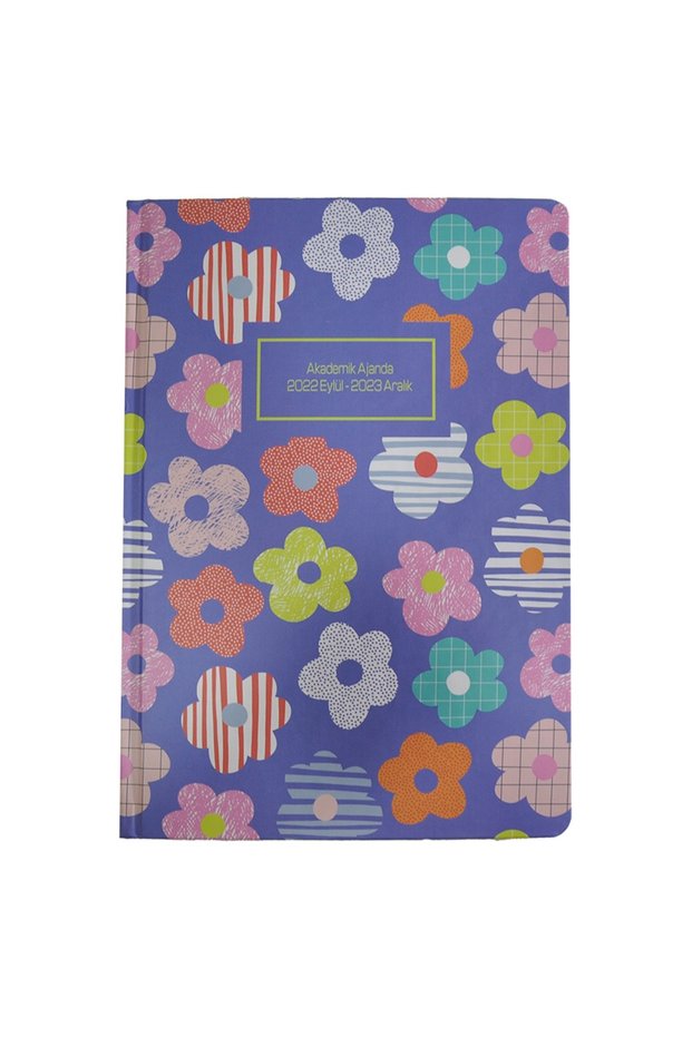 17X24 Academic Agenda 2022-2023 - Purple Daisies