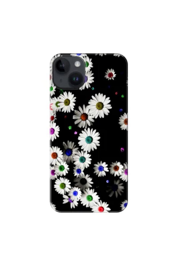 Apple iPhone 14 Compatible Case Daisy V1 Silicone Case (Printed)