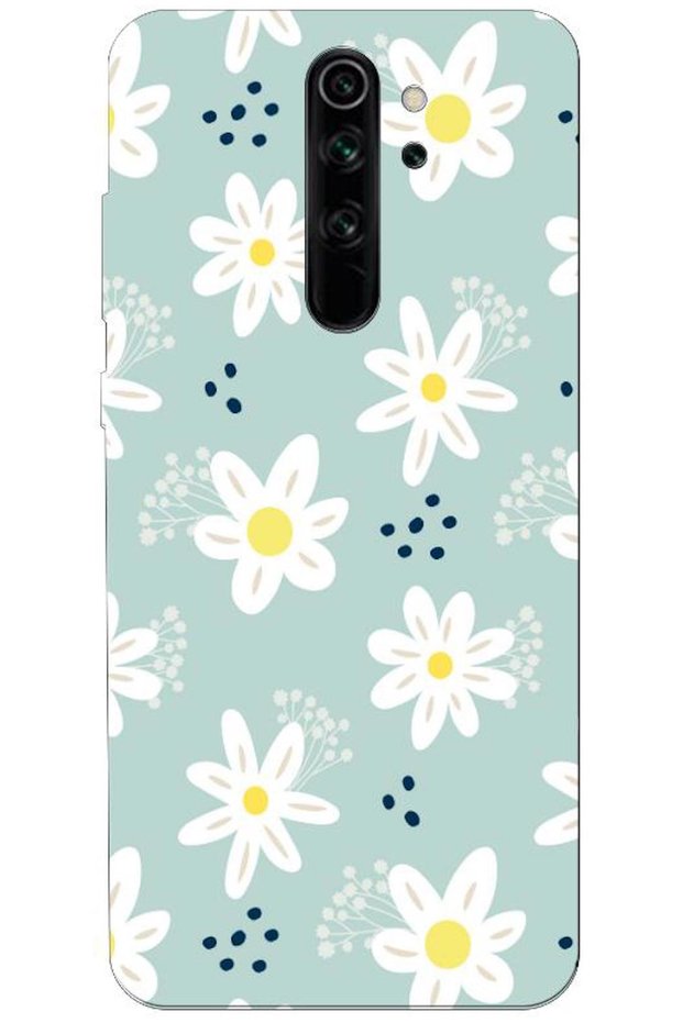 Xiaomi Redmi Note 8 Pro Compatible Case Spring Flowers 10 Silicone Case (Printed)