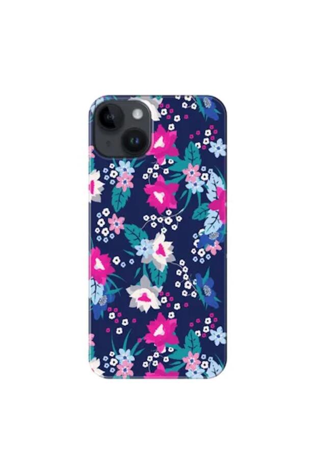Apple iPhone 14 Compatible Case Spring Flowers 3 Silicone Case (Printed)