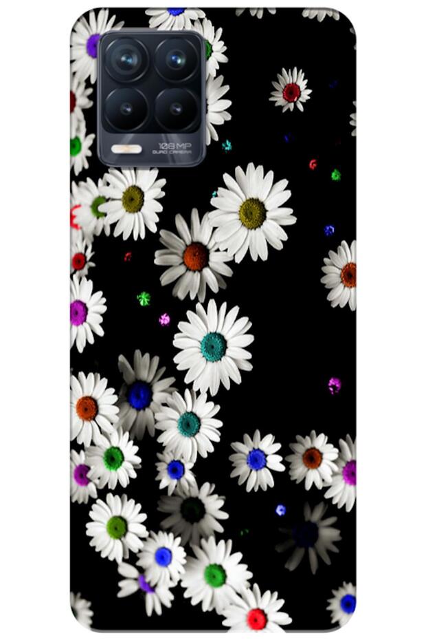 Realme 8 Compatible Case Daisy V1 Silicone Case (Printed)