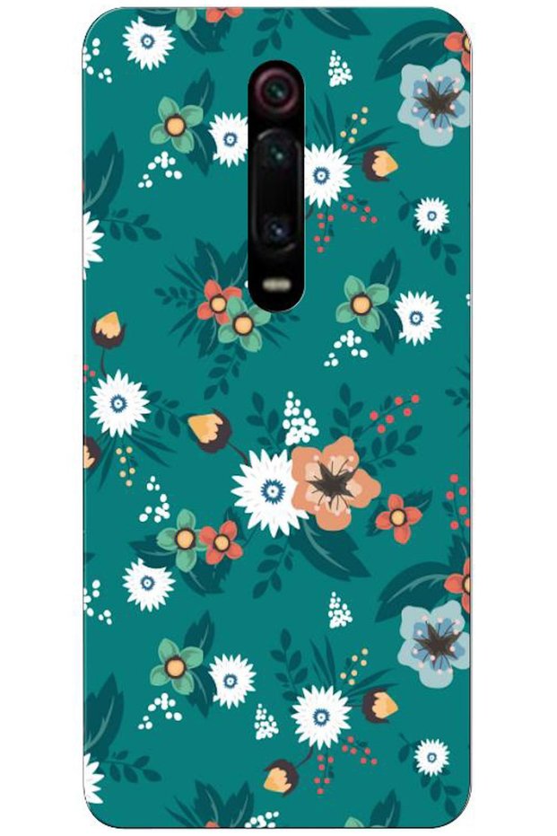 Xiaomi Mi 9t Compatible Case Spring Flowers Printed Silicone Case (Printed)