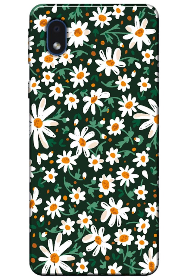 Samsung Galaxy A01 Core Compatible Case Spring Flowers 4 Silicone Case (Printed)