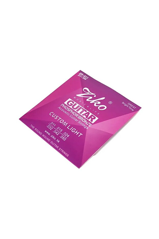 DP011 ZIKO DP010 DP011 DP012 Acoustic Guitar Strings Phosphor Bronze Musical Instruments Accessories