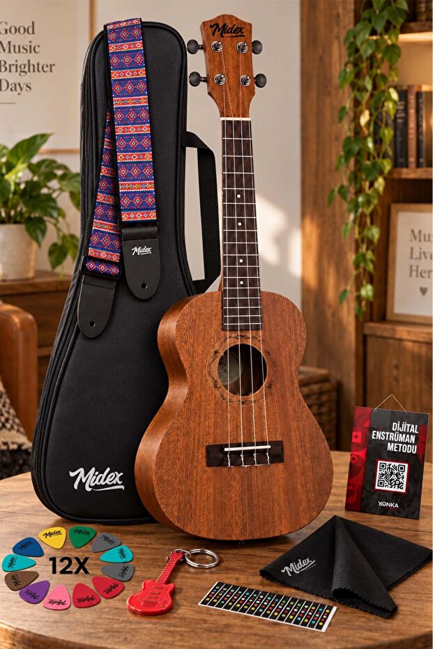 Ct-24M Set Mahogany Concert Ukulele (Nota Sticker Strap Plectrum)