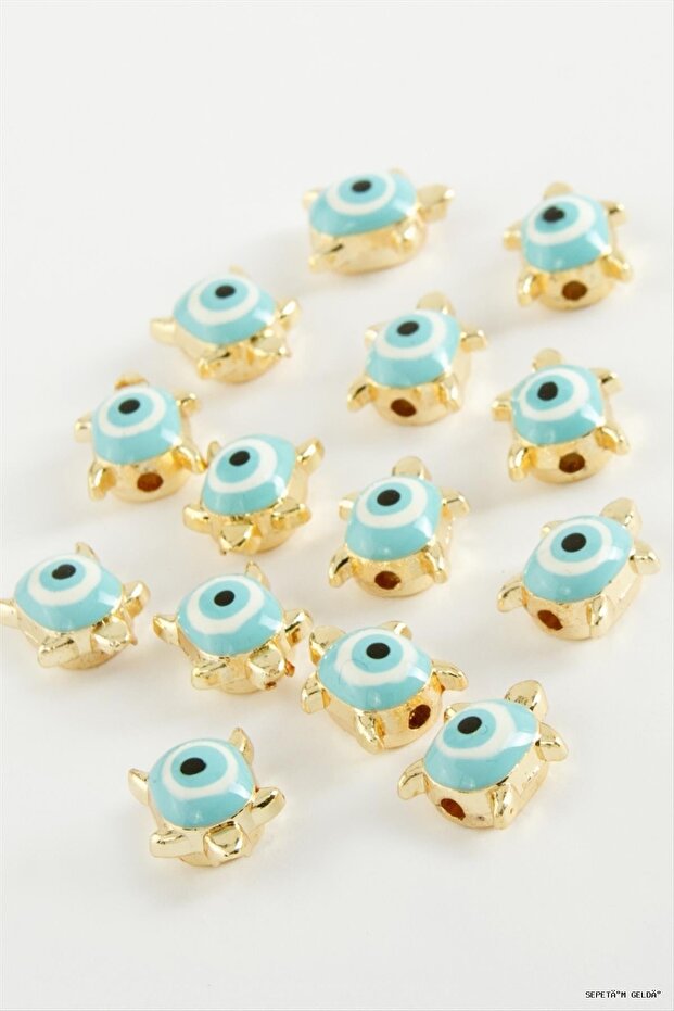 Spt-Gld Turtle Enamel Bracelet and Pendant Horse 1 (45230) Piece Turquoise