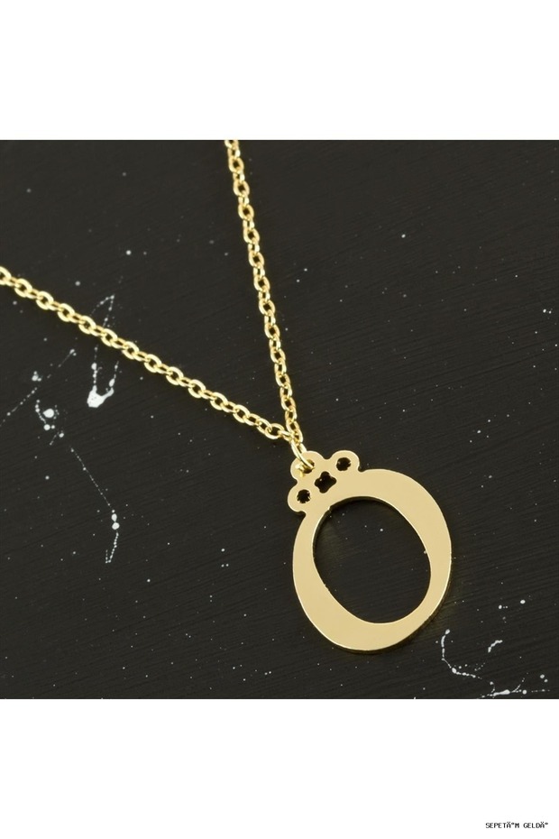 Spt-Gld Solid Brass Letter Pendant (52014) Necklace Ö
