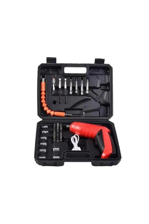 4.2V Rechargeable Electric Drill Driver Kit, 250 RPM Cordless Screwdriver Set for DIY Projects