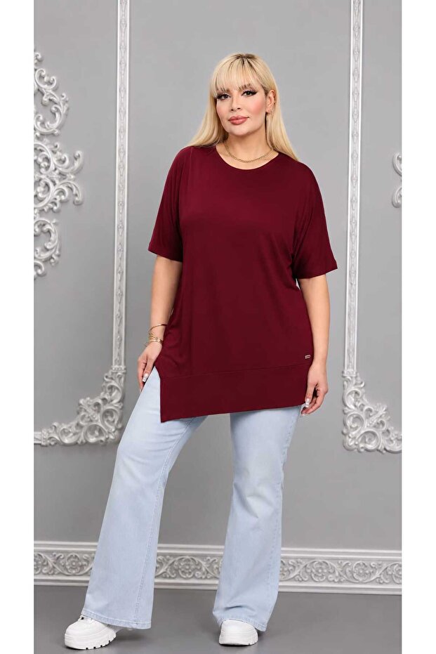 Mügerella Large Size Asymmetrical Stylish Comfortable and Flexible Tunic