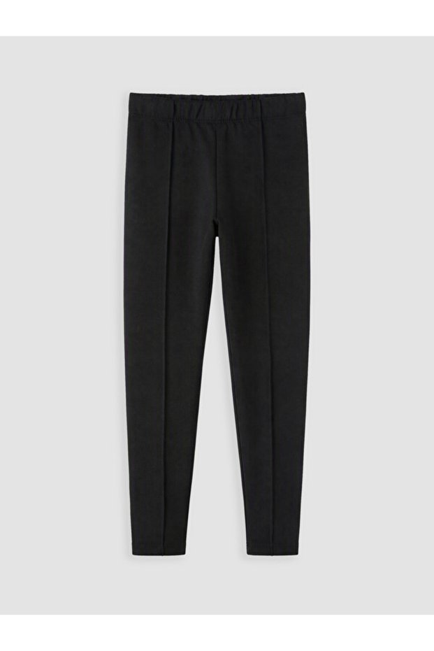 Quality Pieces from Çelebi Store: Girls' Leggings with Drawstring Waist and Front Stitching Detail