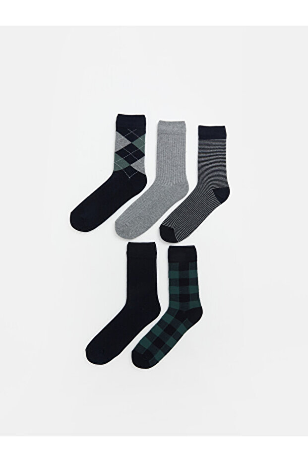 Esvab • Modern & Distinctive Embroidered Men's Socks 5-Pack