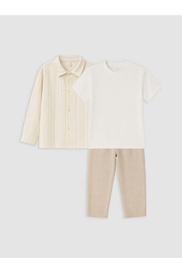 Esvab • Modern & Distinctive Striped Baby Boy 3-Piece Set