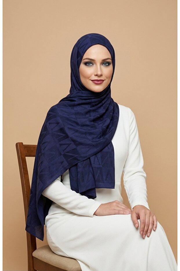 V Pattern Indian Silk Shawl